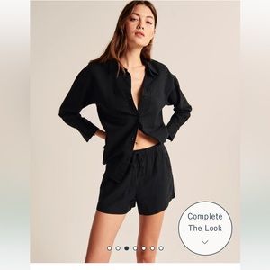 Abercrombie Linen Blend Pull On Short (Medium) NWT